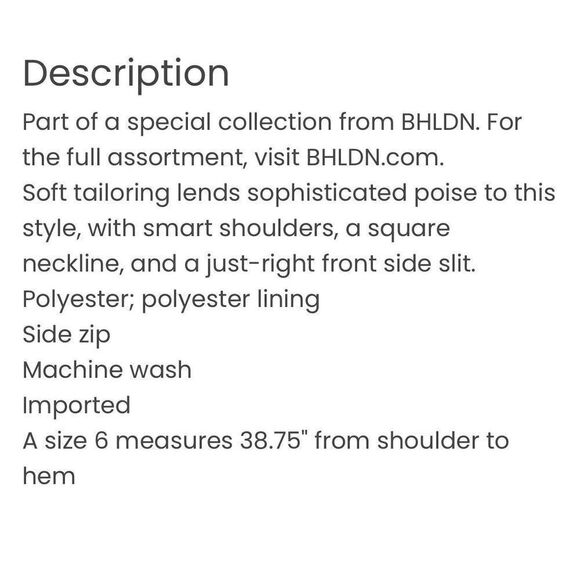 BHLDN Kayleigh georgette dress sz 6 new taupe brown - Picture 5 of 7